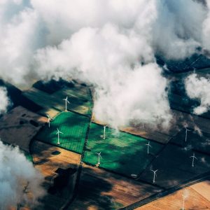Campo de usinas eólicas, energia renovável, tecnologia verde
