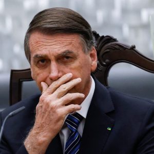 Ex-presidente Jair Bolsonaro durante cerimônia no Superior Tribunal de Justiça em Brasília. Foto: Adriano Machado/Reuters