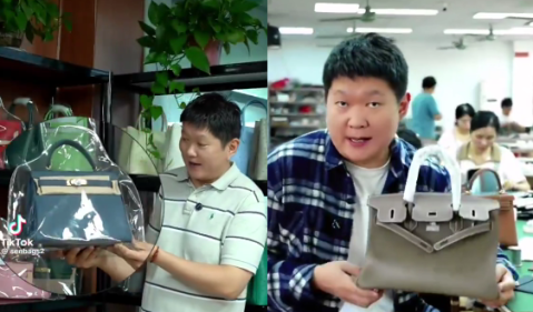 Fornecedores chineses começaram a expor, em vídeos no TikTok, os bastidores da produção de marcas globais. (Foto: Reprodução/TikTok)